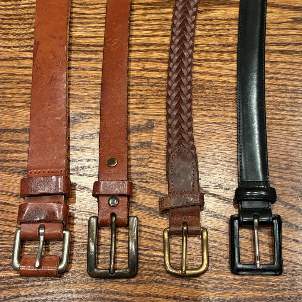 Leather Black and Brown Women's Belts